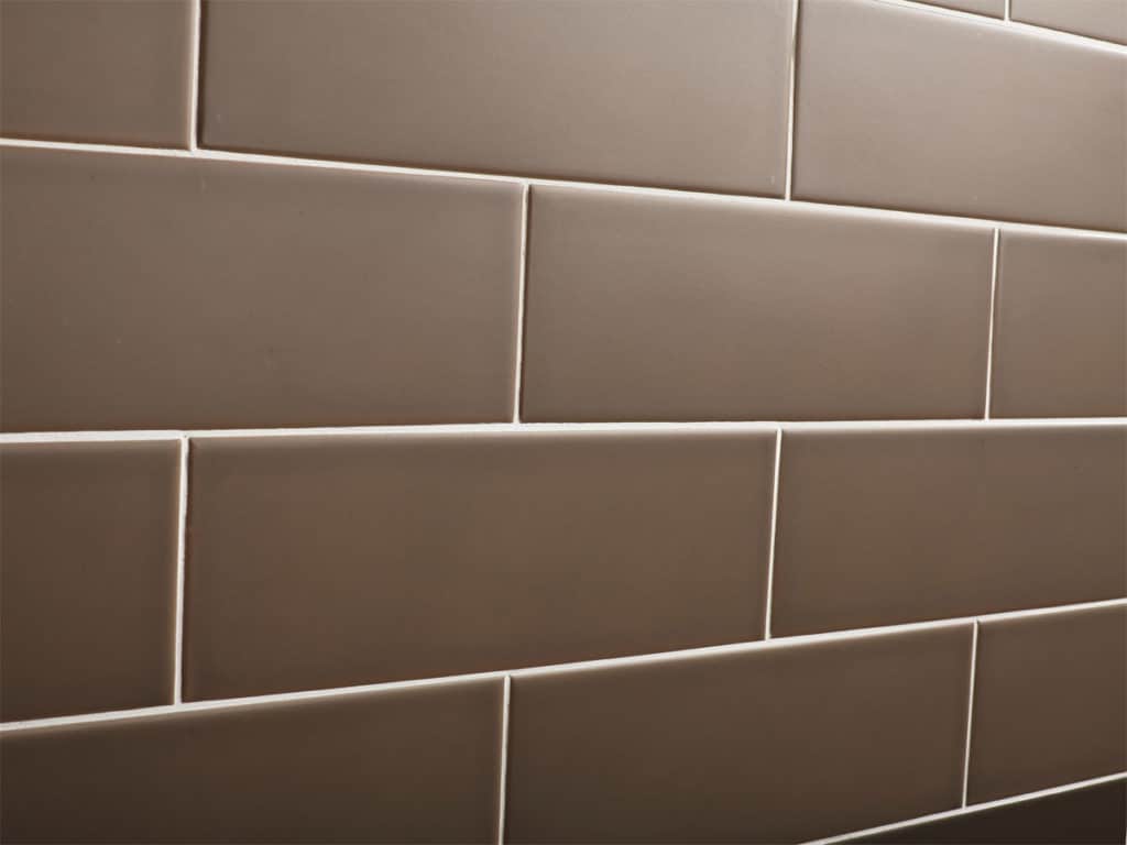 Close up of a professional tiled wall