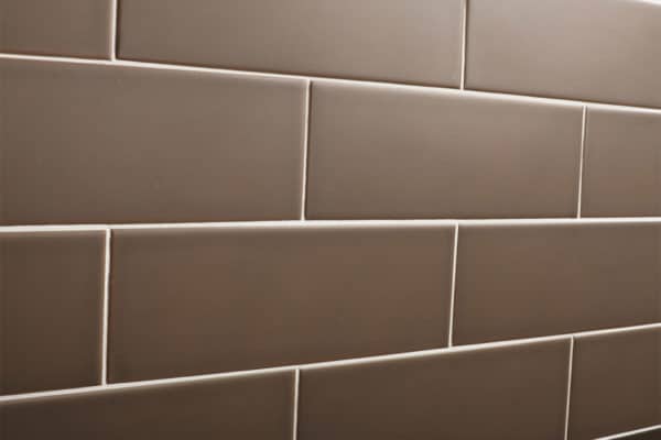 Close up of a professional tiled wall
