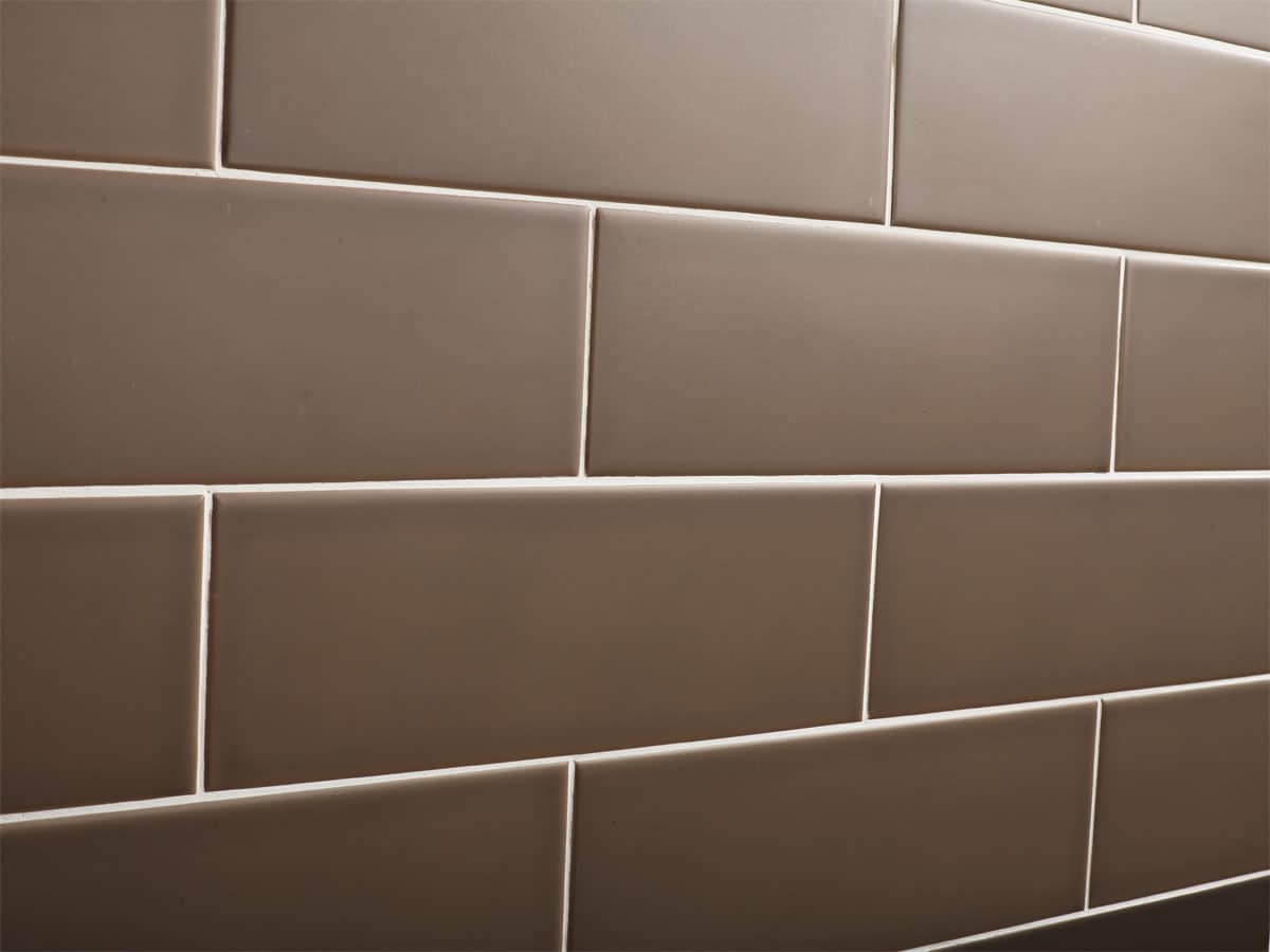 Close up of a professional tiled wall