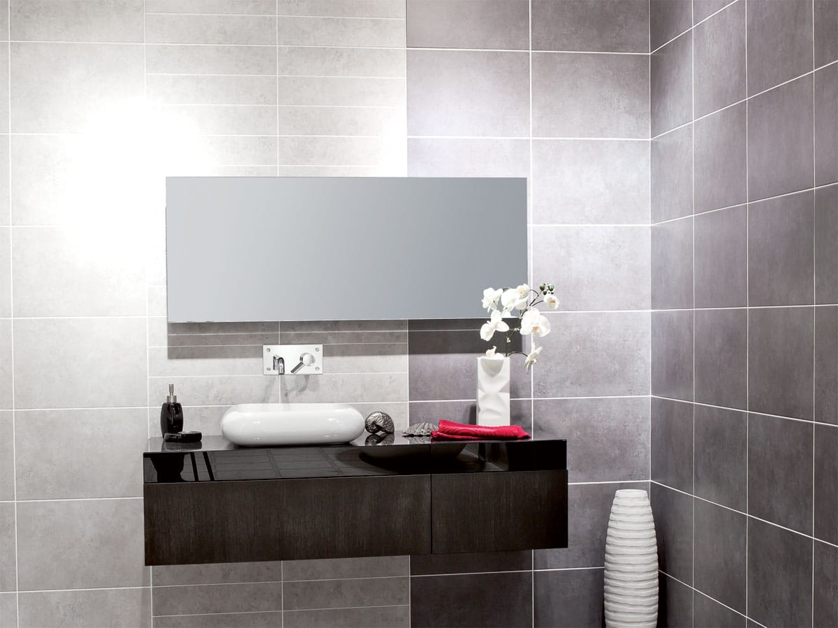 Contemporary bathroom setting with Cloud tiles