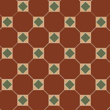 Victorian Floor Tile Pattern - Arundel 3 Colour