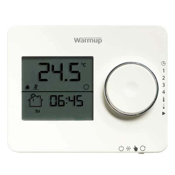 Tempo Programmable Thermostat Porcelain White