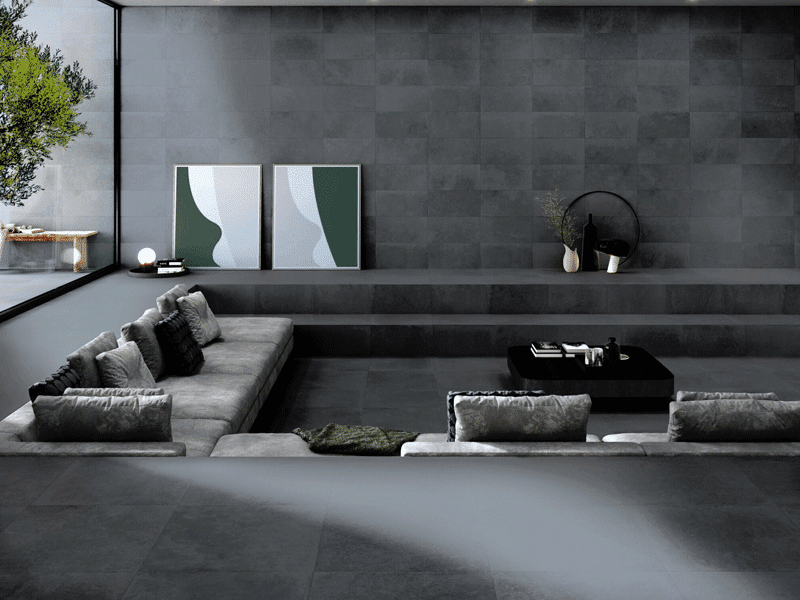 Midtown Anthracite 600x300 Wall & Floor Tiles - Image 2