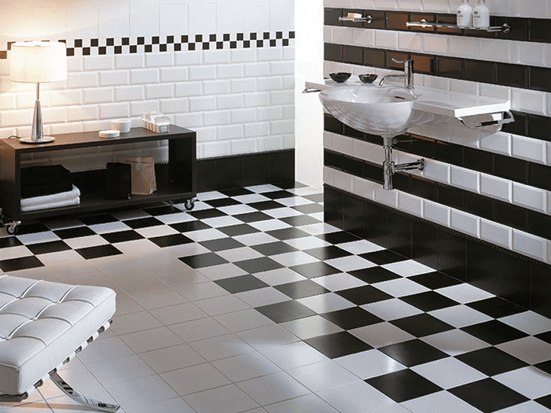 Stiges Metro Bevel Gloss Black 200x100mm - Image 7