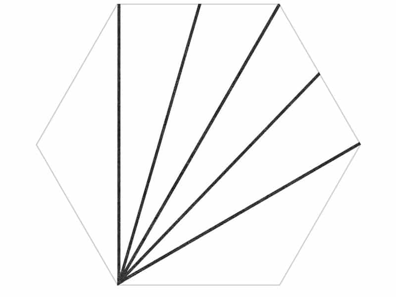 Axis hexagon pattern tile